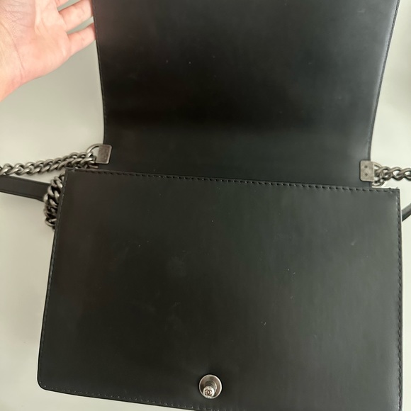 Authentic large Chanel Boy Bag in black calfskin. Comes with full set. - Picture 4 of 12